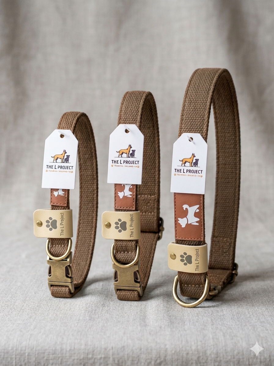 Walnut Brown Dog Collar
